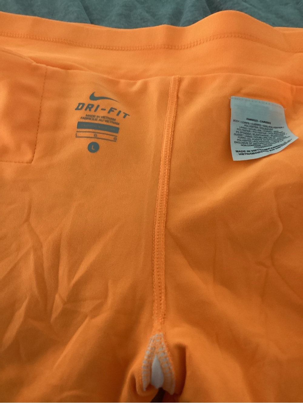 Nike Women's Orange Waist Galaxy Print Athletic Shorts - Picture 8 of 8